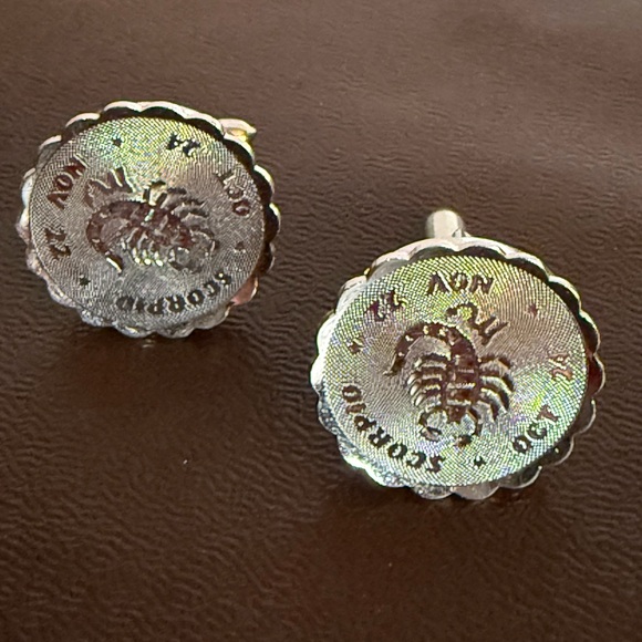 Sterling Silver Scorpio Cufflinks